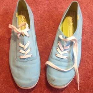 Light Blue Women’s KEDS (with a change of laces)
